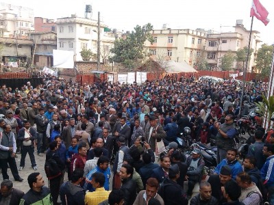 सशांकको कुरा आउँदा झ्याप्प बत्ती निभ्यो, संस्थापनको उम्मेद्वारी घोषणा हुँदा सानेपामा जे देखियो (फोटो फिचरसहित)