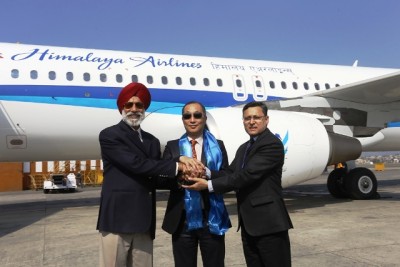 हिमालय एयरलाइन्सको पहिलो बिमान काठमाण्डौमा, अप्रिलबाट अन्तर्राष्ट्रिय उडान सुरु हुने