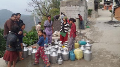 water crisis in Jajarkot of Nepal