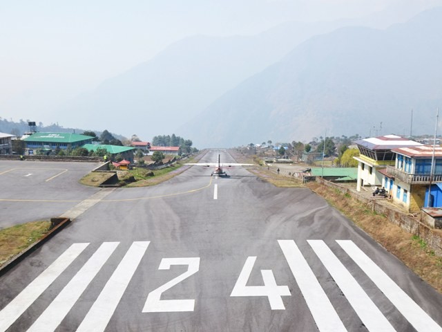 airport of Lukla, Nepal