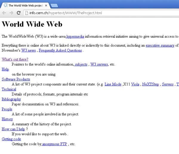 the first website