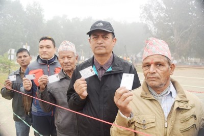 ब्यालेटमा यसरी पोखियो जनमत(फोटो फिचर)