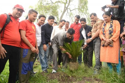 एनआइसी एशियाबाट किर्तिपुरमा वृक्षारोपण, देशभर ११ हजार बिरुवा रोपियो