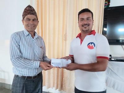 मुक्तिनाथ विकास बैंकद्वारा प्रेमसागर फाउण्डेसन नेपाललाई रु ५० हजार सहयोग