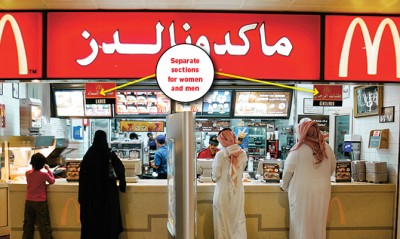 अब एउटै ढोकाबाट साउदीका रेस्टुराँमा महिला–पुरुष प्रवेश