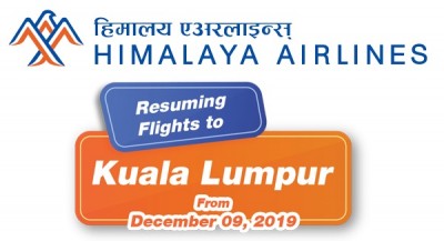 हिमालय एयरलाइन्सले हप्तामा दुईपटक क्वालालम्पुर उडान गर्ने