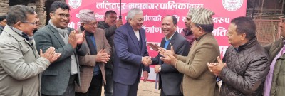 नेपाल इन्भेष्टमेन्ट बैंकद्वारा  भिमसेन मन्दिर पुनर्निर्माणका ५० लाख रुपैयाँ आर्थिक सहयोग प्रदान