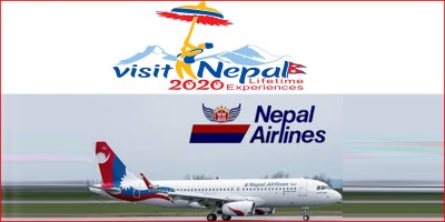 नेपाल वायुसेवा निगम नेपाल भ्रमण वर्ष २०२० को आधिकारिक वायुसेवा