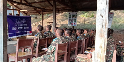 नेपाली सेनालाई मेगा बैंकको वित्तीय साक्षरता तालिम