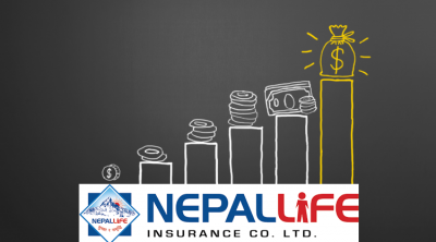 नेपाल लाइफ निरन्तर प्रगति पथमा: बिमा शुल्क २१.२४% ले बढ्यो, जीवन बिमा कोषतर्फ ३४.२३% को छलाङ