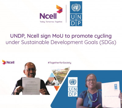 दिगो विकासका लागि नेपालमा यूएनडीपी र एनसेलको साझेदारी, साइकल यात्रा अभियानको प्रवर्द्धन गरिने