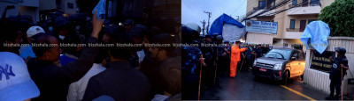 सुरक्षाकर्मीको सहयोगमा सेबोनका हाकिम निस्किए, झरीमा रुझ्दै लगानीकर्ताको प्रदर्शन जारी 