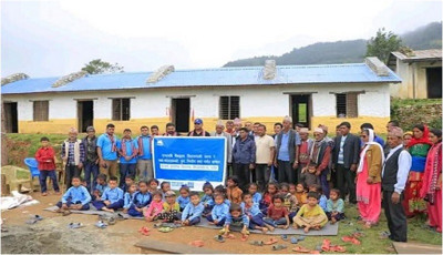 एनएमबि बैंकद्वारा सुर्खेतको सामुदायिक विद्यालयको भवन पुनर्निर्माण