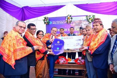 नेपाल एसबिआई बैंकद्वारा पशुपति क्षेत्र विकास कोषलाई अटोमेटेड ब्रुमर प्रदान
