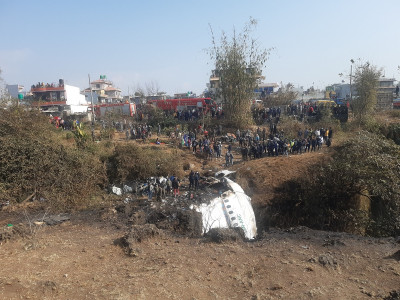 पोखरा विमान दुर्घटनाः ६४ वटा शव फेला, ५ को सनाखत