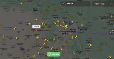 दिल्लीमा अवतरण नगरी गन्तव्यतर्फ लाग्यो फ्लाई दुबईको बिमान
