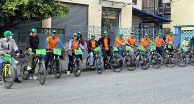 समृद्धि फाइनान्सले वार्षिकोत्सवमा आयोजना गर्‍यो काठमाण्डौमा साइकल र्‍याली 